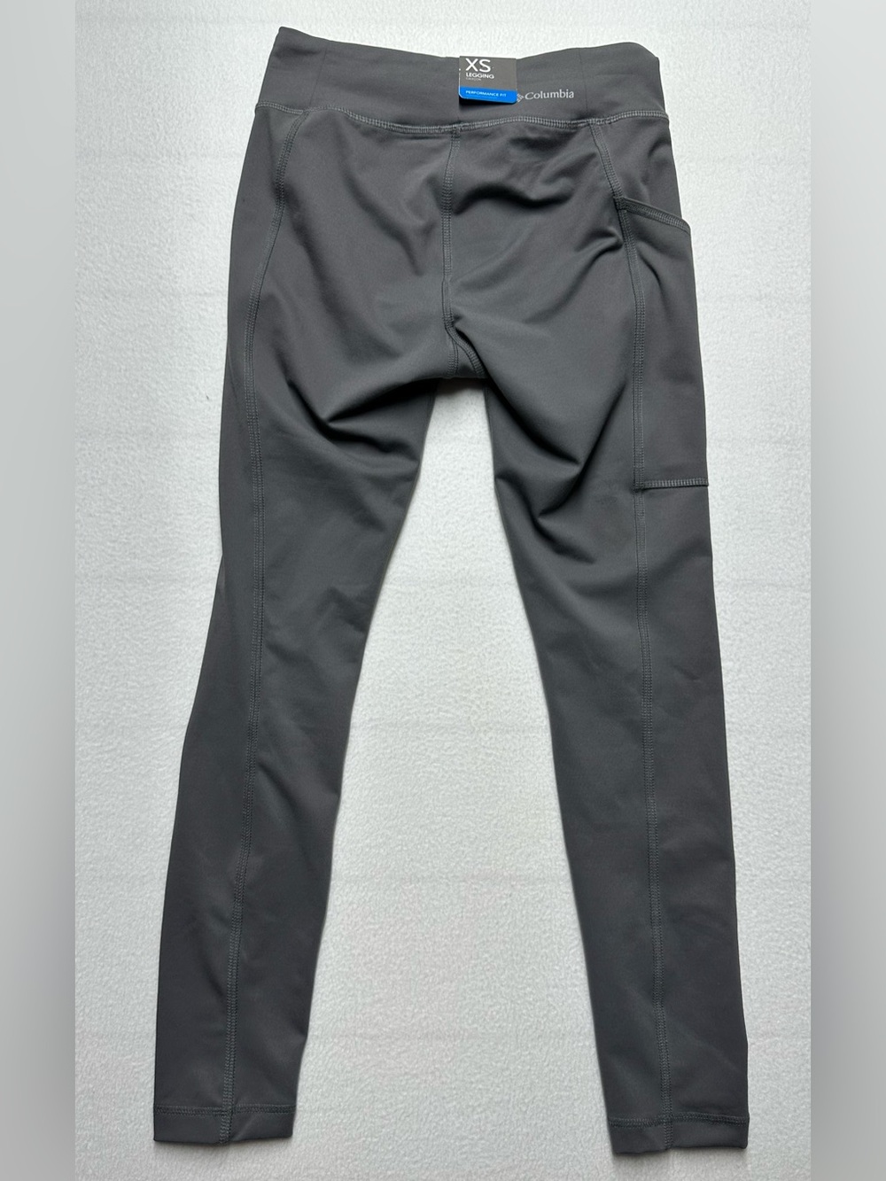 Columbia Performance Fit Gray Side Pocket Leggings Women’s XS 26” Inseam